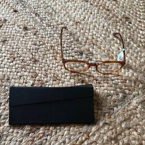 Dior Tortoise Shell Glasses with Black Case unisex eyeglasses